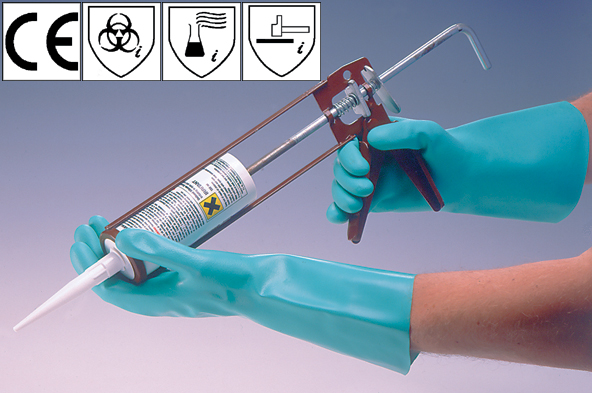 More info on Mediumweight Nitrile Gloves - Flock Lined
